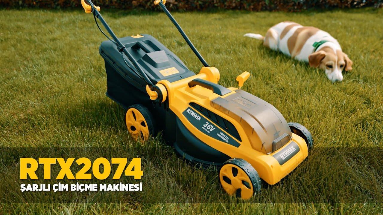 RTX2074B Şarjlı Çim Biçme Makinesi