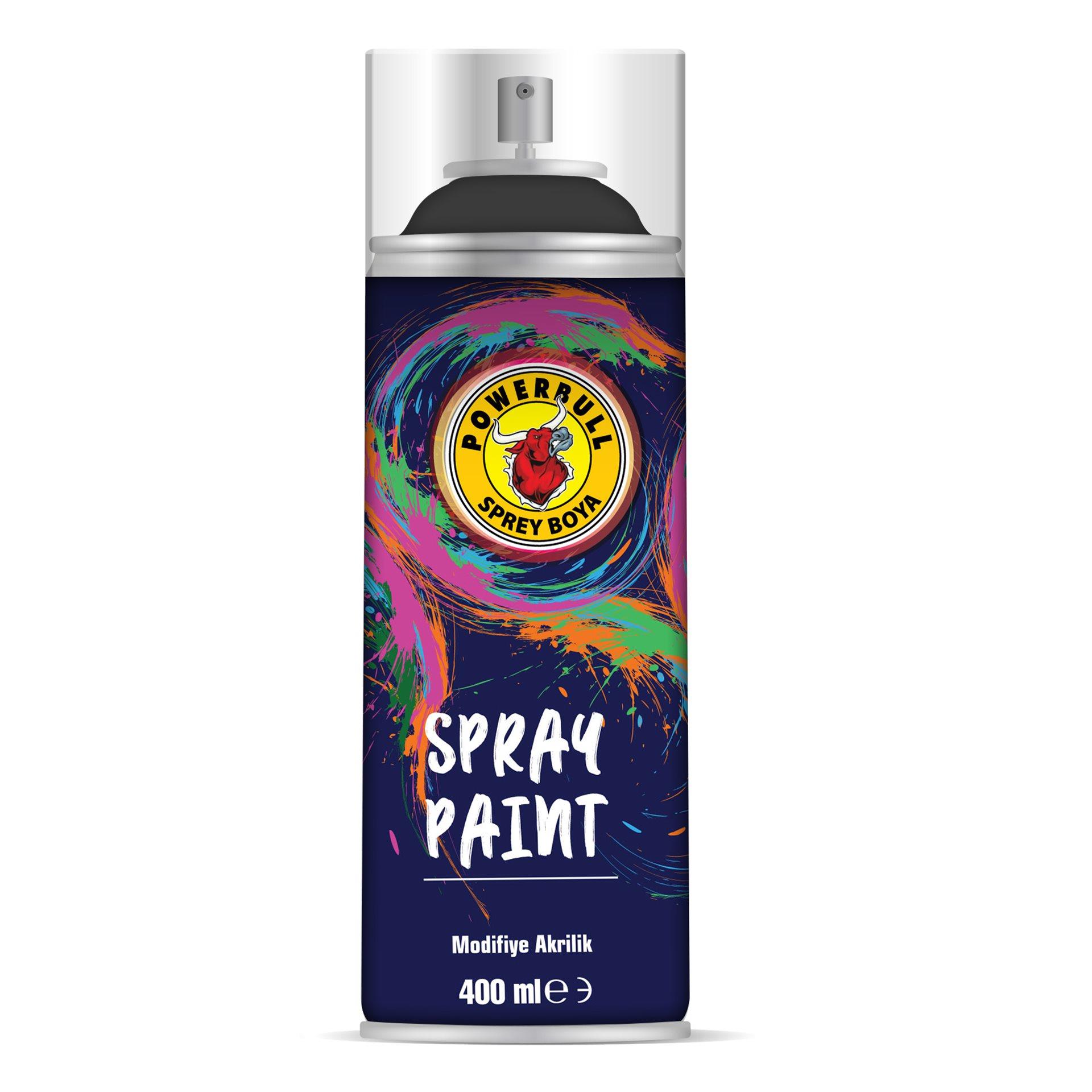 RAL9005 PARLAK SIYAH SPREY BOYA 400ML POWERBULL