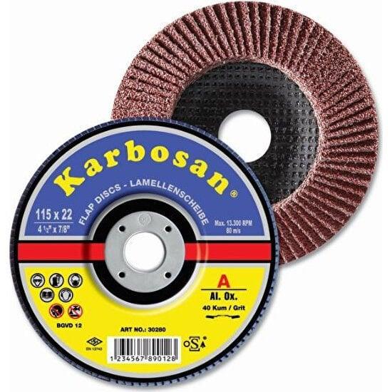 115X22 60 KUM NK KONIK FLAP DISK KARBOSAN